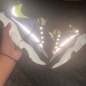 Dior Blue and Neon Green Sneakers